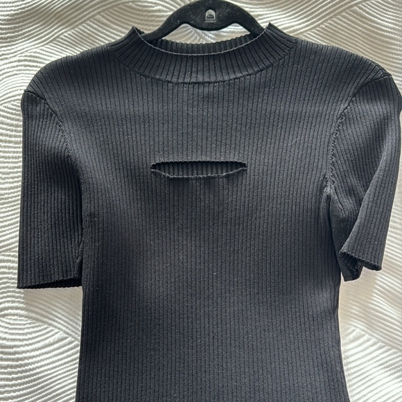 Maje cut out ribbed top - Picture 3 of 8